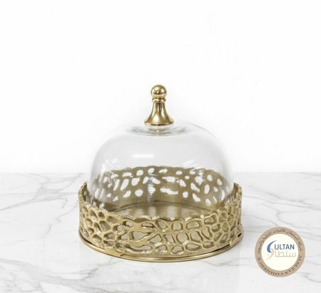 مضيفة كيك نحاس ذهبي